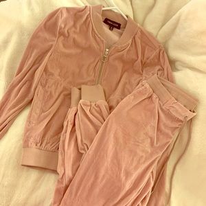 Dusted Pink Matching joggers and sweater